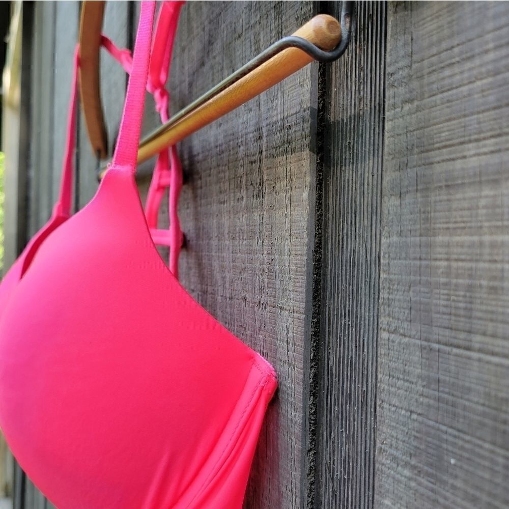 NWOT VS Hot Pink Push Up 32D - Picture 4 of 10